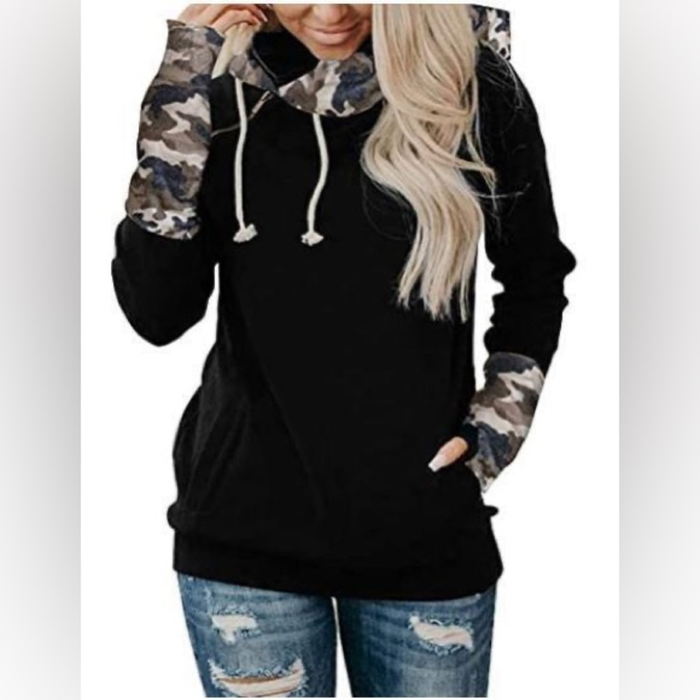 Black Long Sleeve Hoodie